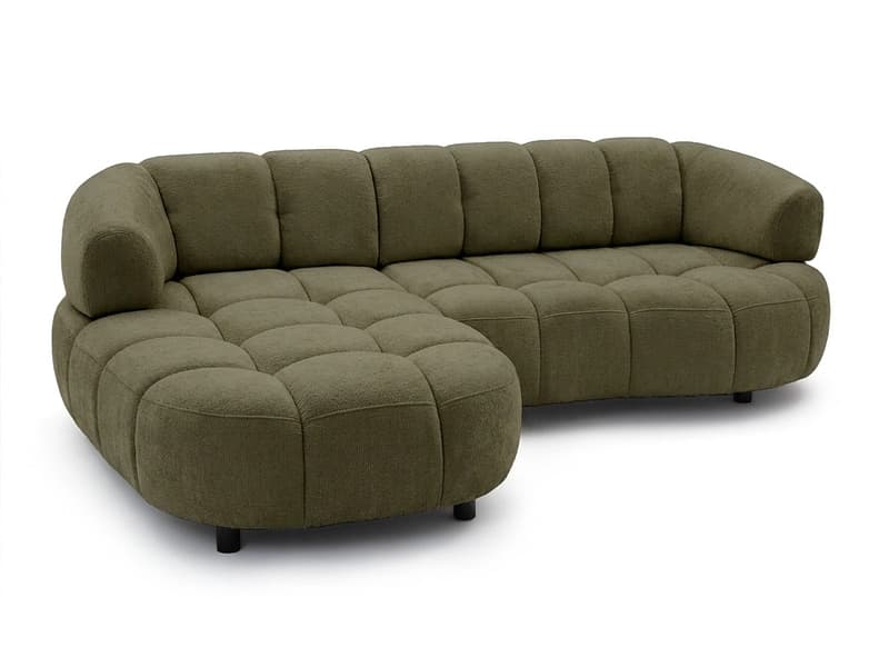 Ecksofa BOBOCHIC LOVELY Stoff grün