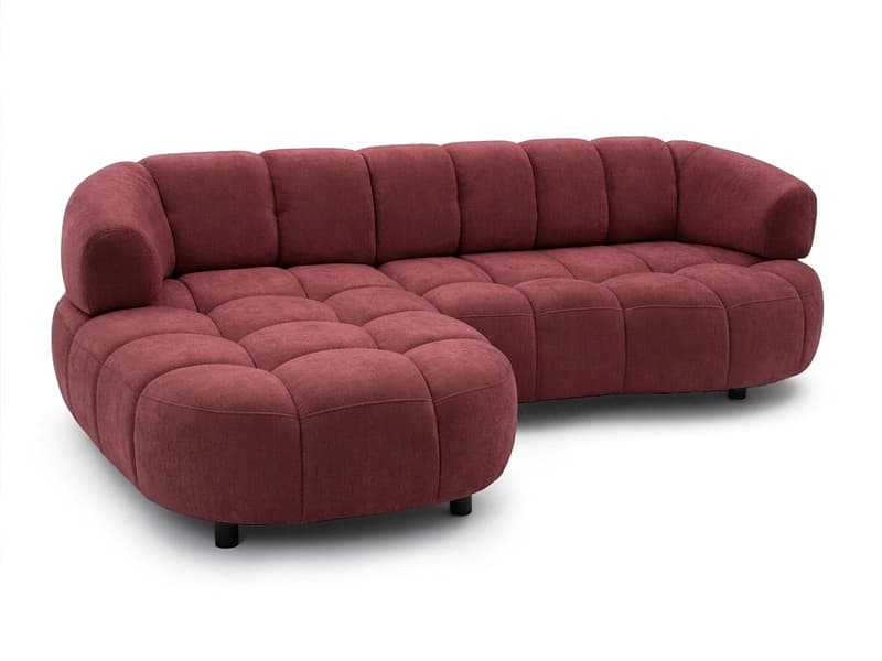 Ecksofa BOBOCHIC LOVELY Stoff rot