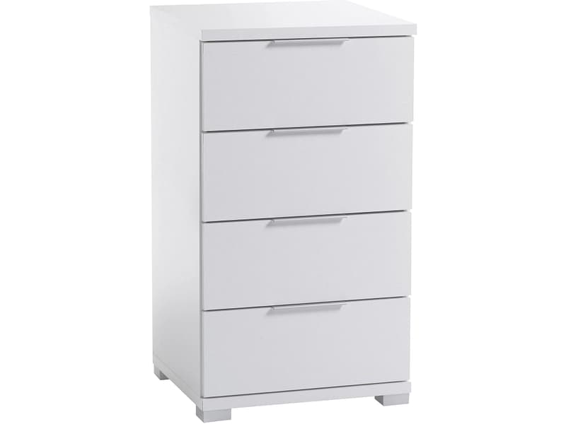 Nachttisch COZA 4 Schubladen 42x46x79cm weiss melamin