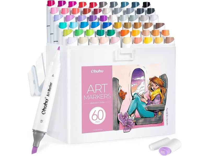 OHUHU Kunstmarker mehrfarbig