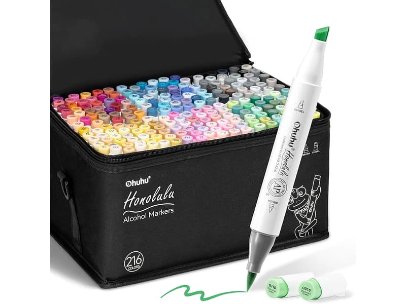 OHUHU Kunstmarker mehrfarbig