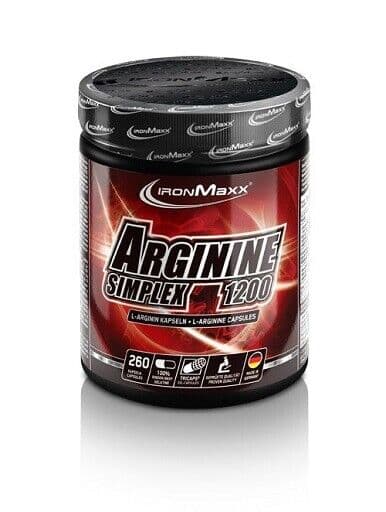 IronMaxx Arginin Simplex 1600 oder 1200 Simplex Kapseln