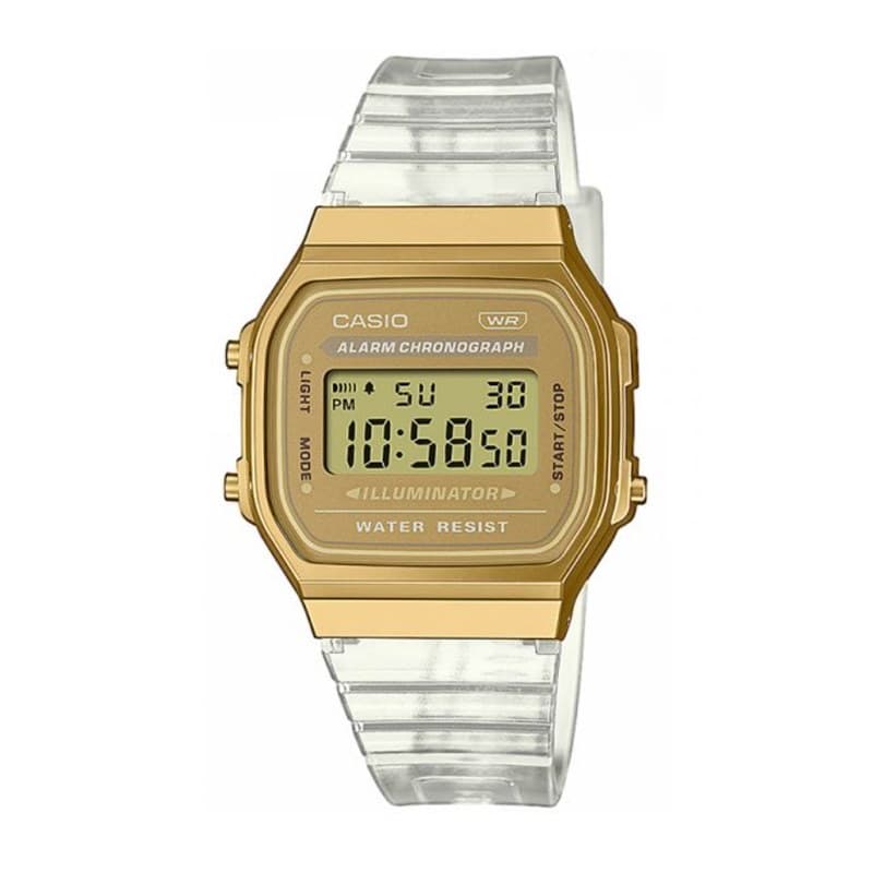 Casio Vintage A168XESG-9AEF Transparent Band