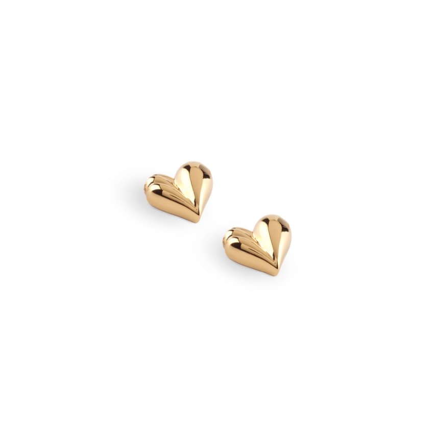 GUESS Silver JSBE04428JWYGT-U Heart Ohrstecker Gold