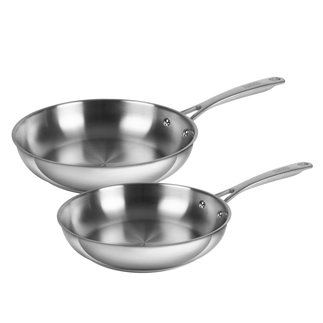 ALLROUND Bratpfannen Set unbeschichtet Ø 24 + 28 cm