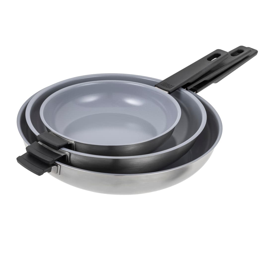 SMART & COMPACT CERAMIC Bratpfannen Set Ø 20 + 24 + 28 cm