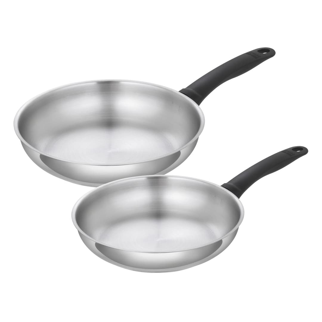 CLASSIC Bratpfannen Set unbeschichtet Ø 24 + 28 cm