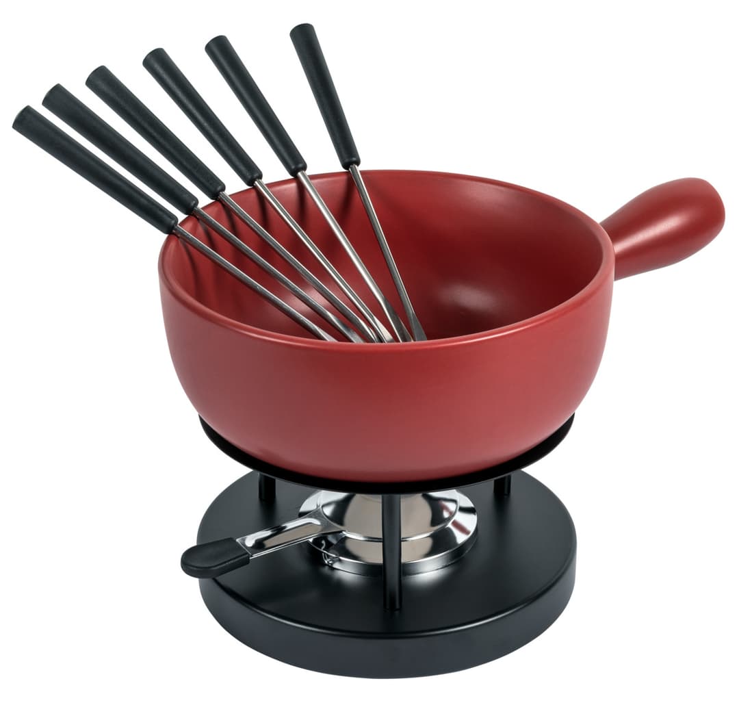 Käsefondue Set Classic rot Ø 23 cm