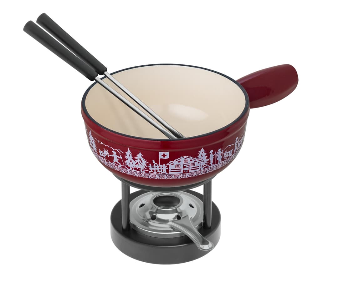 Käsefondue Set Induktion Gusseisen Alpweide Mini Ø 17 cm