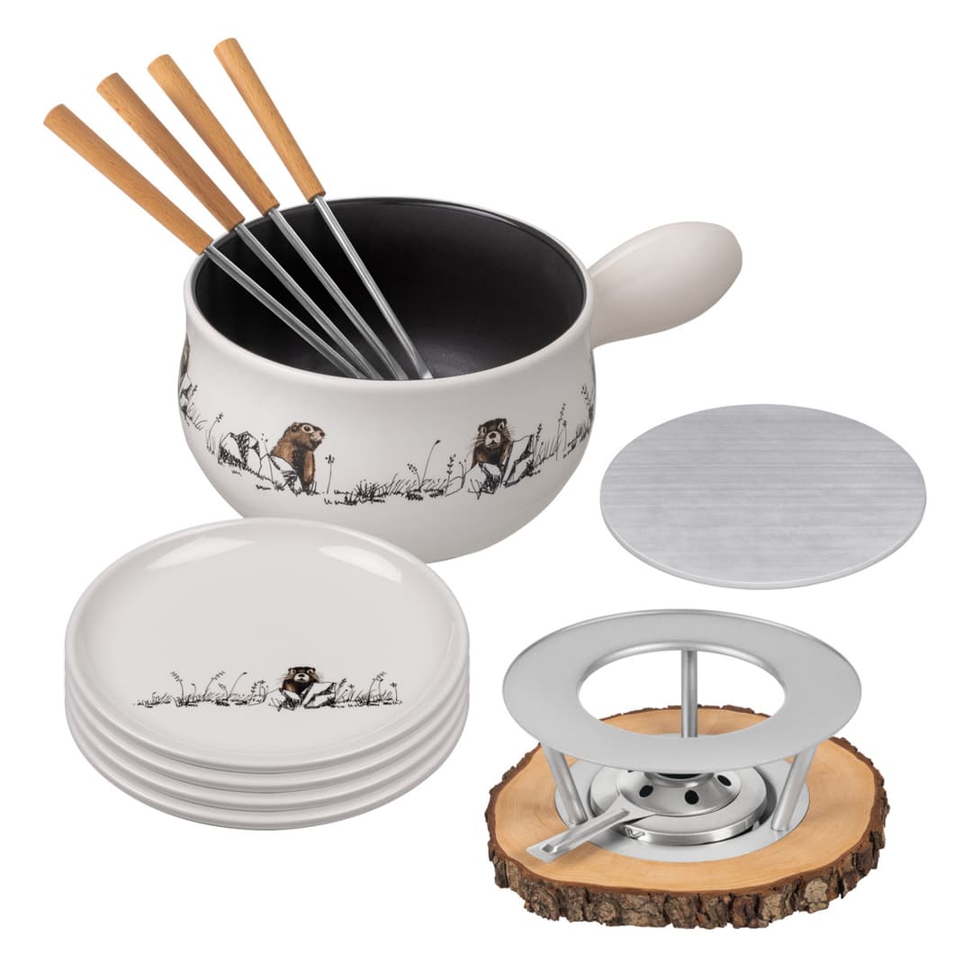 Käsefondue Set Murmeli 11-teilig