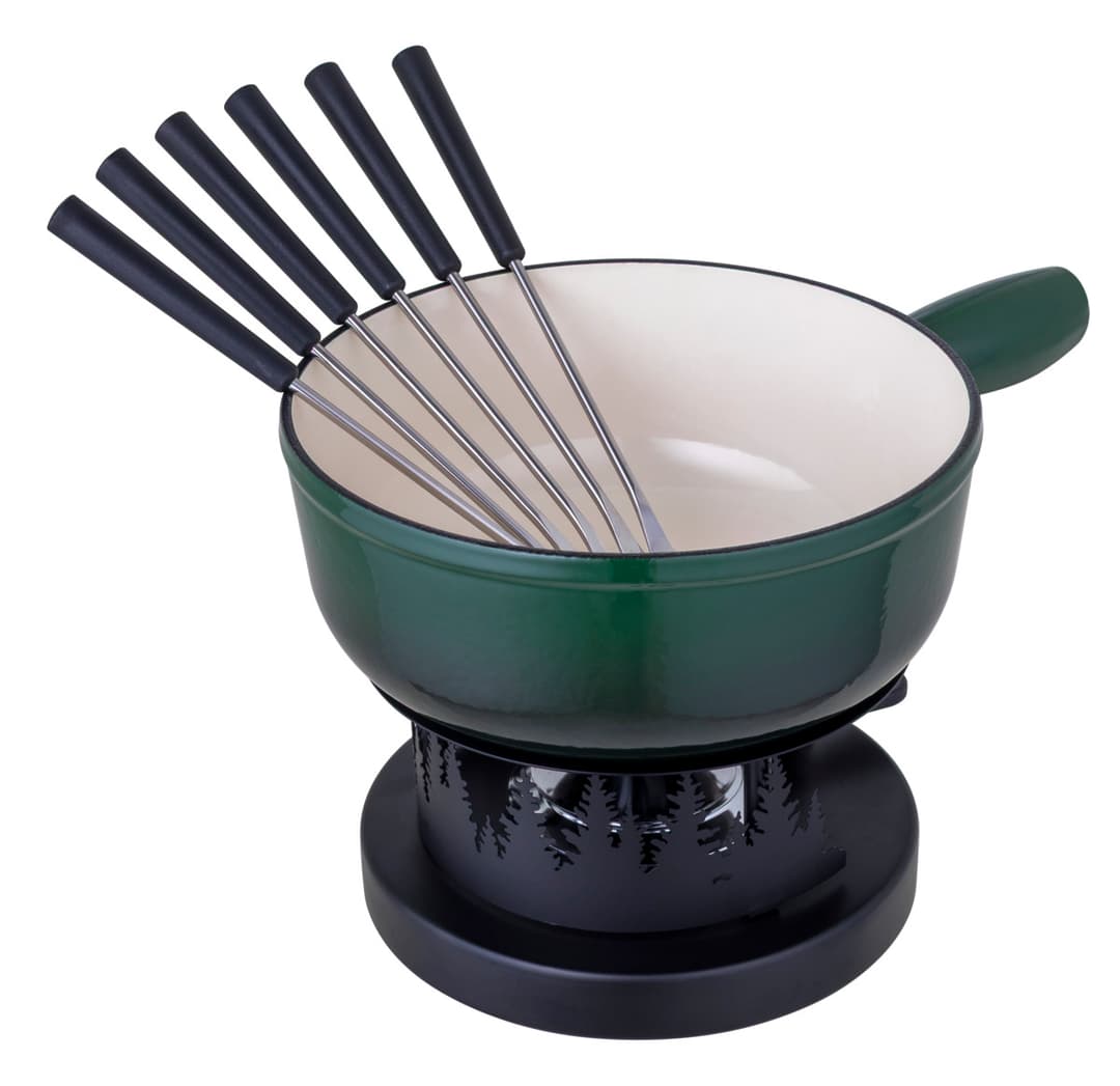 Käsefondue Set Induktion Gusseisen Wald Ø 24 cm