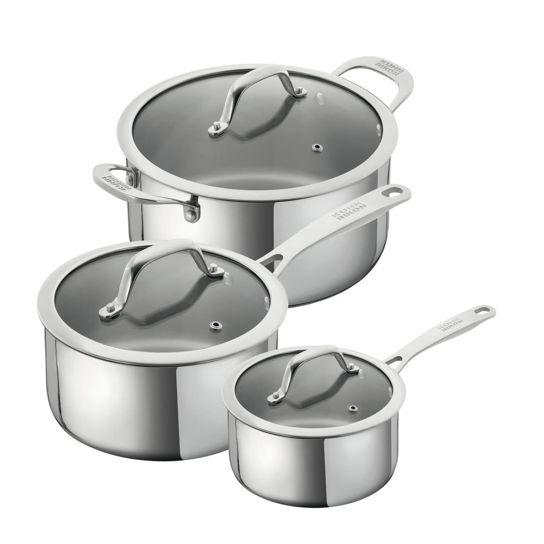 ALLROUND Set · Stielkasserollen 1.5 + 3.1 L + Kochtopf 5.4 L