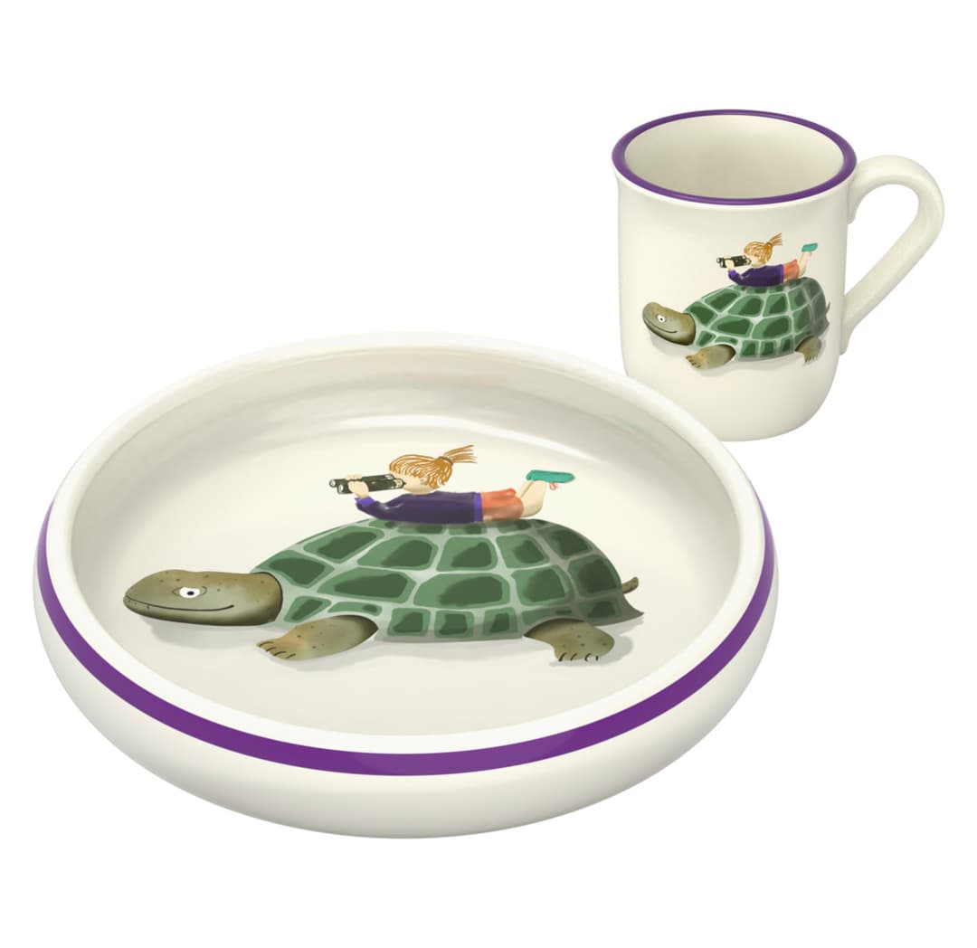 Kinderset Schildkröte mit Kind
