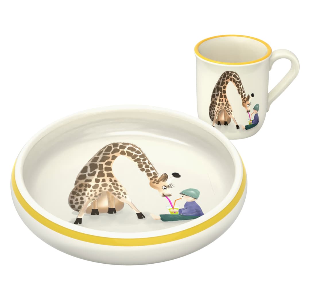 Kinderset Giraffe mit Kind