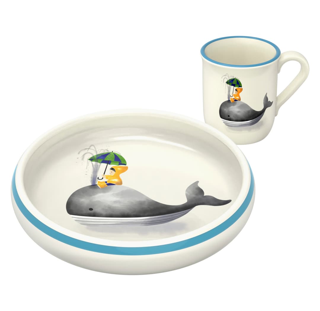Kinderset Walfisch mit Kind