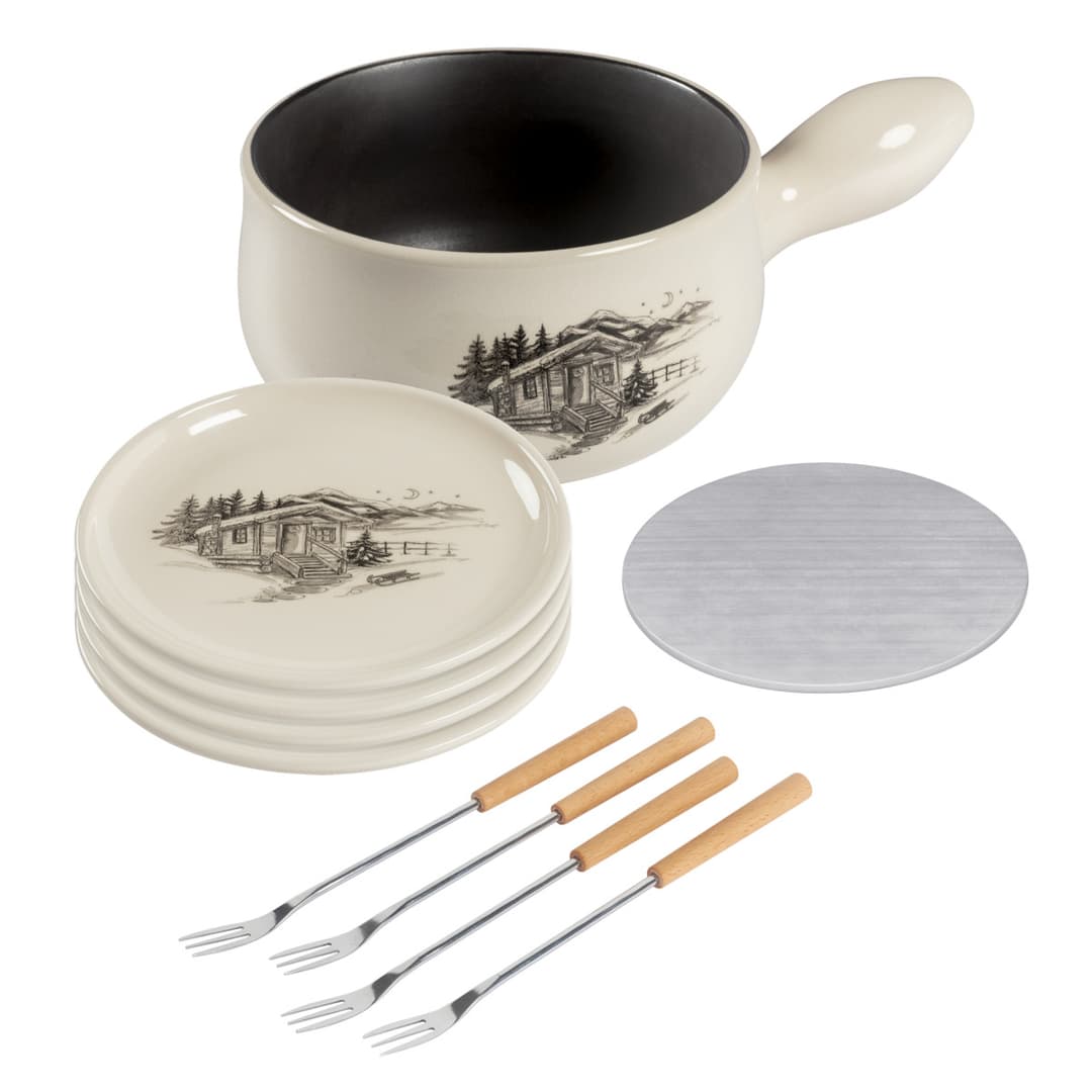 Käsefondue Set Chalet 10-teilig