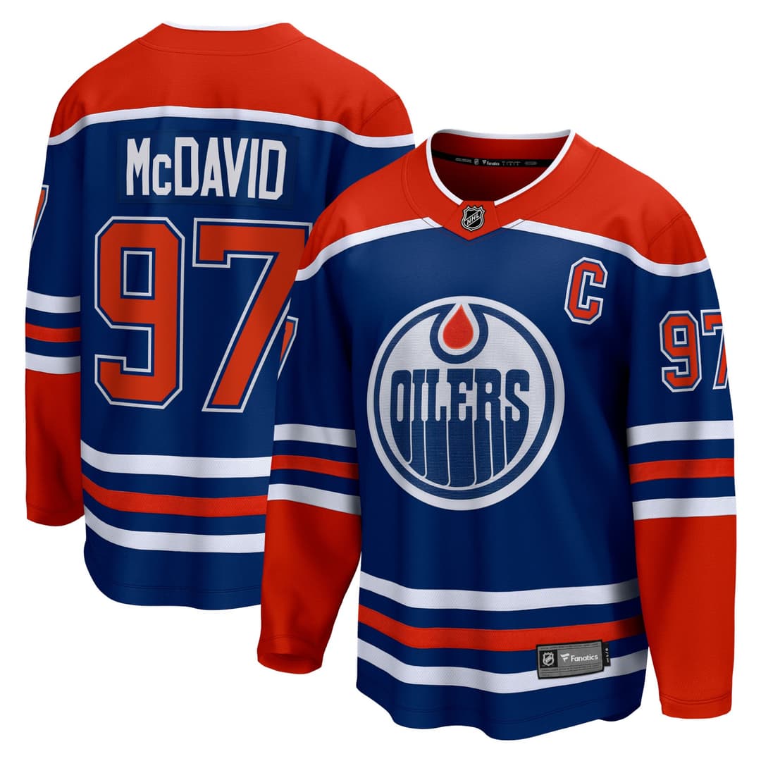 BREAKAWAY BRANDED JERSEY EDMONTON OILERS HOME CONNOR MCDAVID / Größe: M