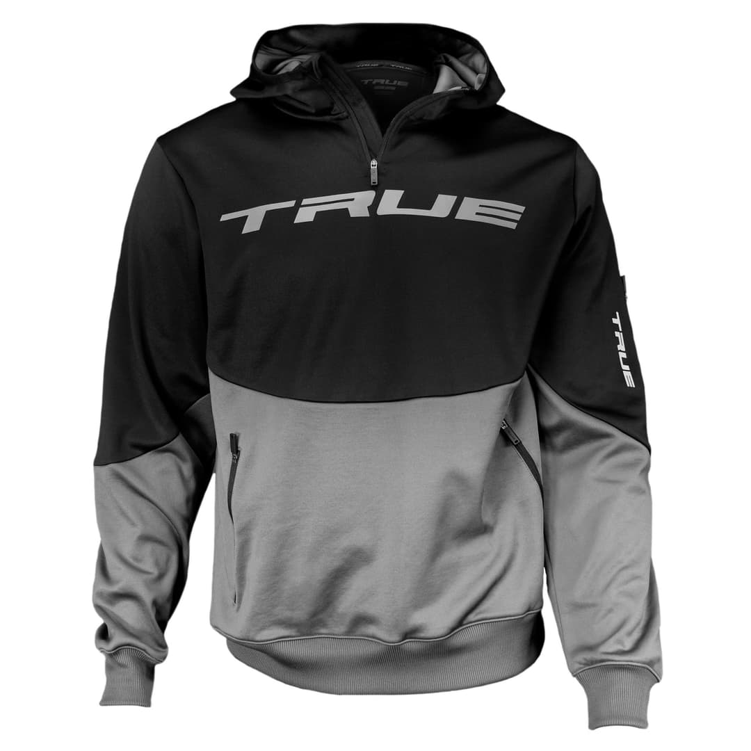 HOODY  1/4 ZIP FLEECE JR / Farbe: charcoal/schwarz / Größe: JR / Größe: M