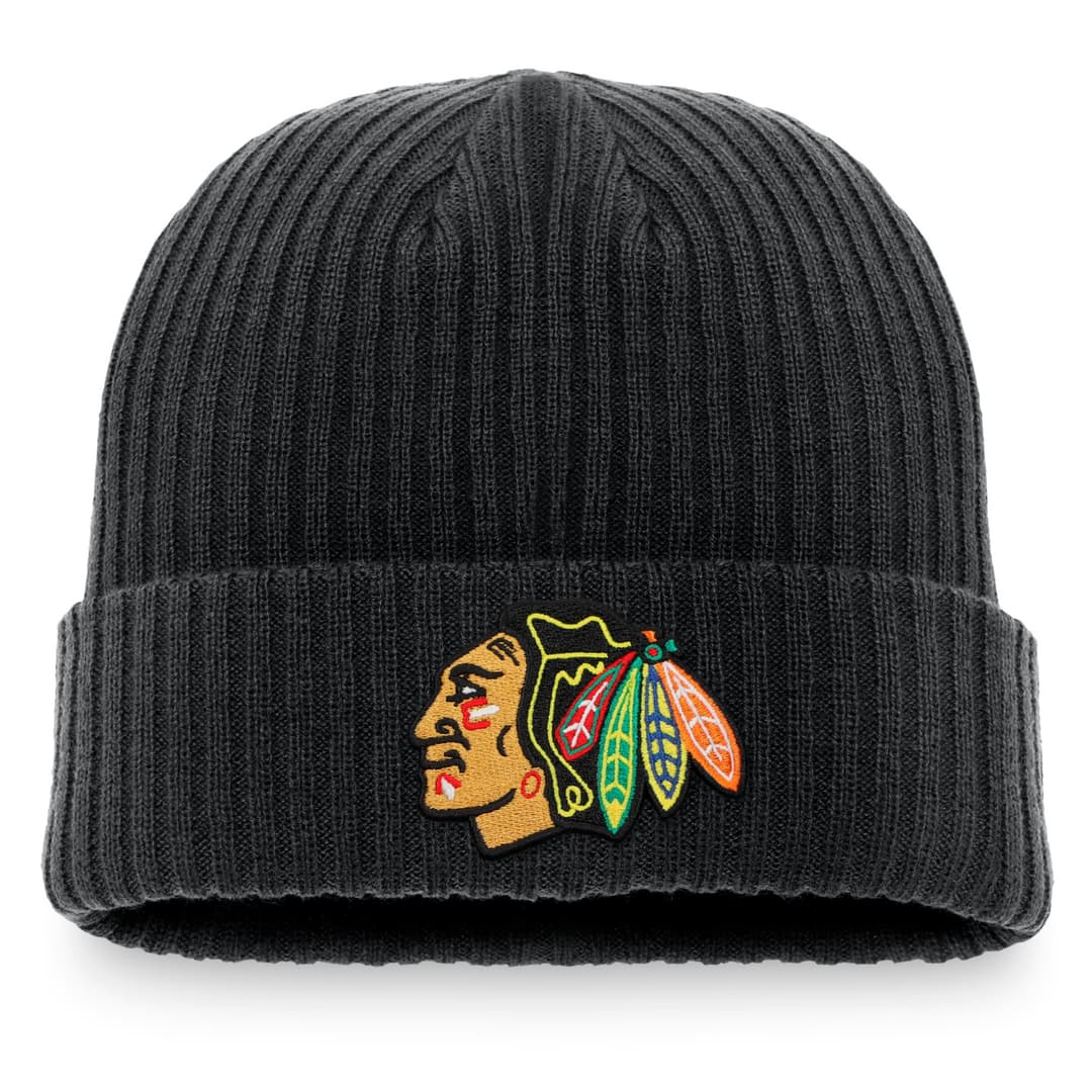 CORE CUFFED KNIT CHICAGO BLACKHAWKS