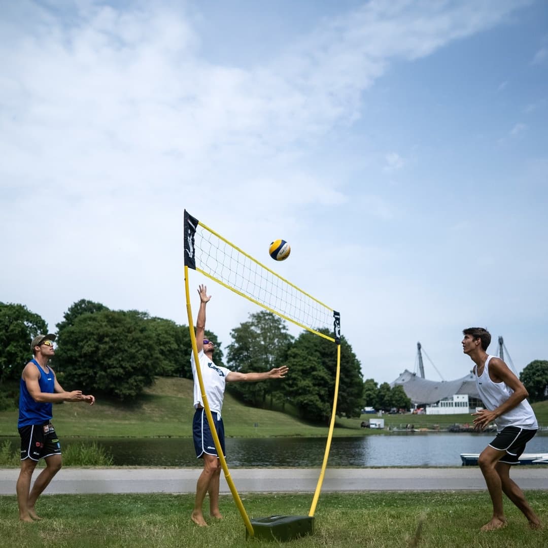 HAMMER Fitnesskleingerät 3 in 1 Set für Volleyball, Badminton