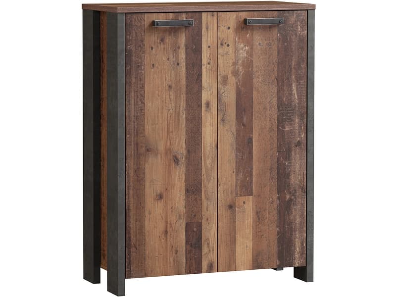 Kommode CLIF 2 Türen 41.6x86.7x115.1cm vintage holz dekor
