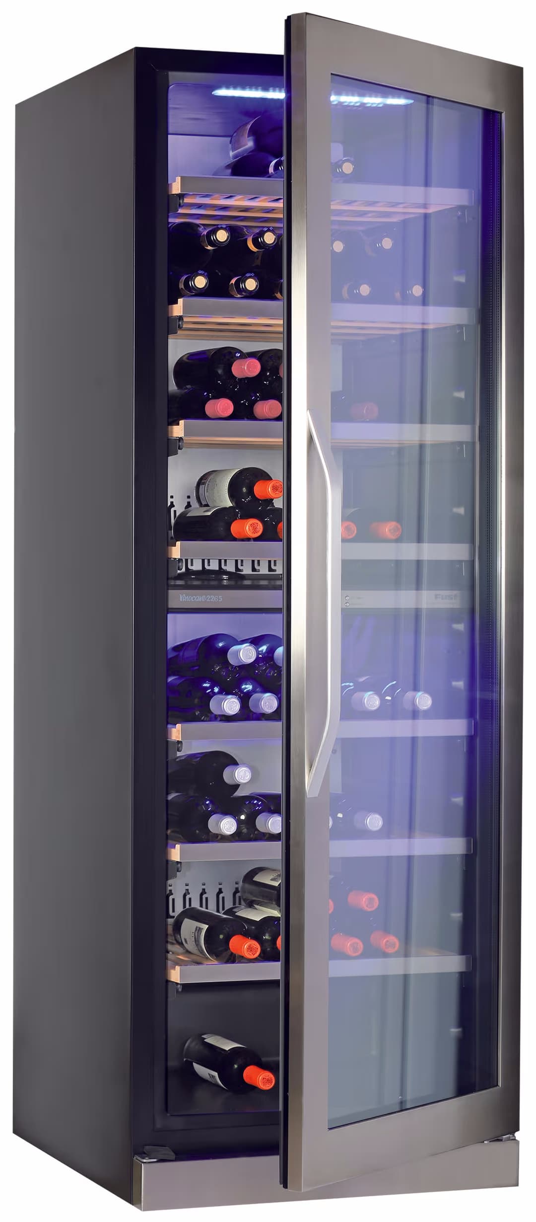 Novamatic Vinocave 2265 Weinkühlschrank – Weinkühlschrank freistehend – chrom