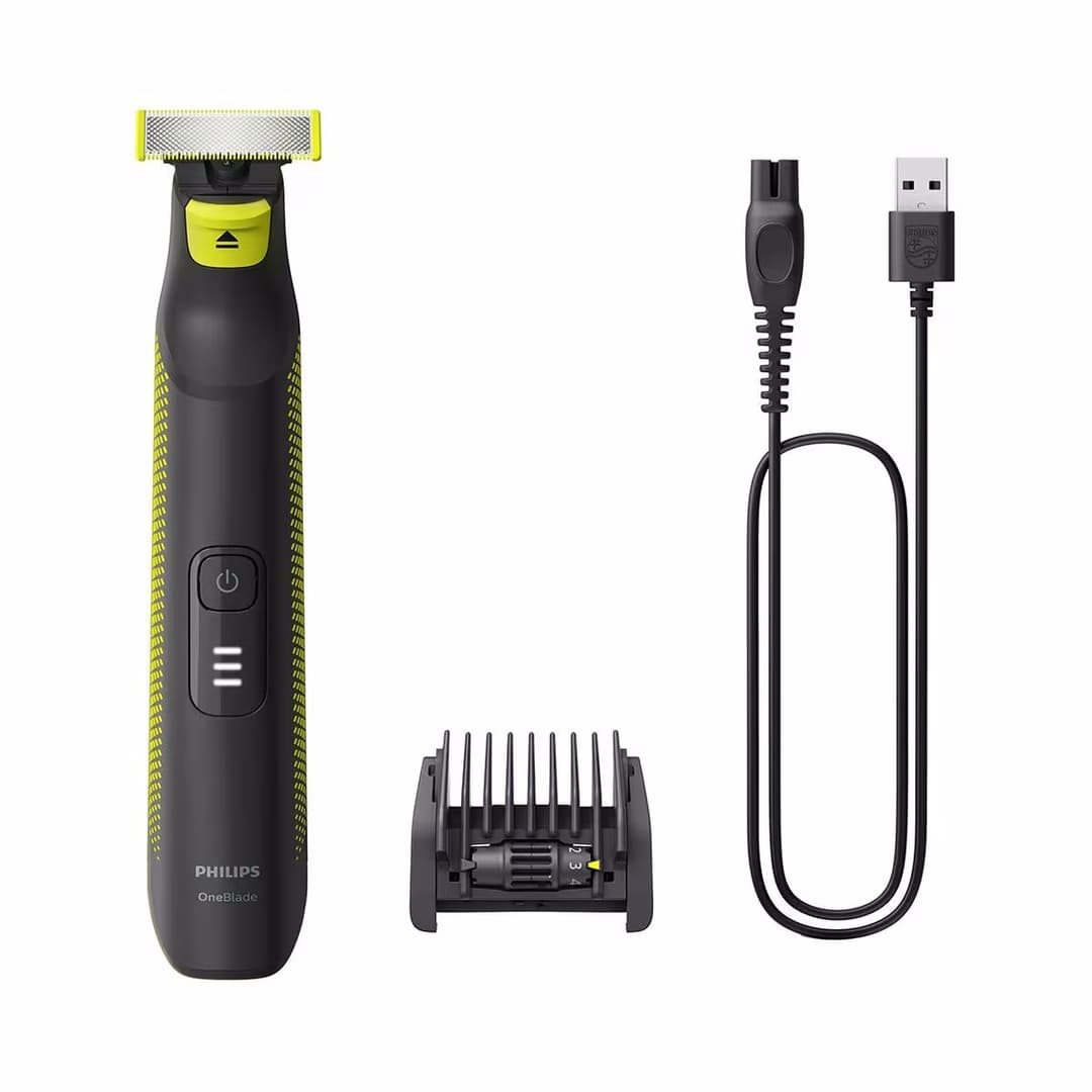 Philips OneBlade Pro QP6506/15 Bart-/Bodytrimmer – Trimmer/Barttrimmer/Bartschneider – schwarz / gelb