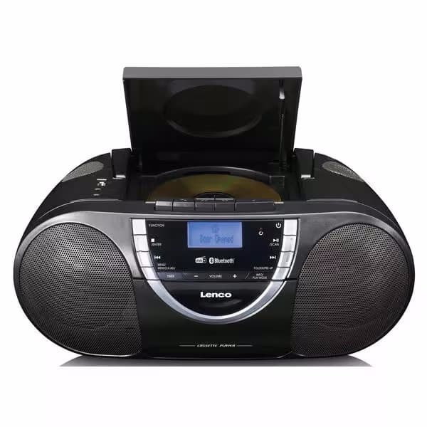 Lenco SCD-6900BK DAB+ Radiorekorder CD/Kass – DAB Boombox/Radiorecorder – schwarz