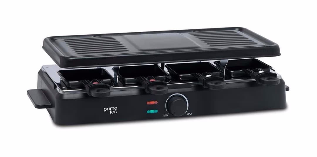 Primotec Pizol Raclette-Grill – Raclette Ofen/Raclette Grill – schwarz