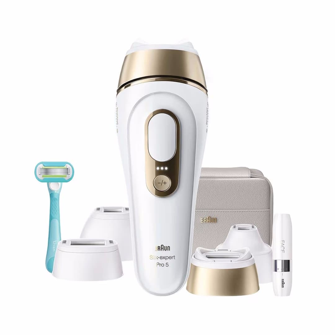 Braun Silk-expert Pro IPL PL5412 IPL Gerät – IPL Gerät/IPL Haarentfernung – white / gold