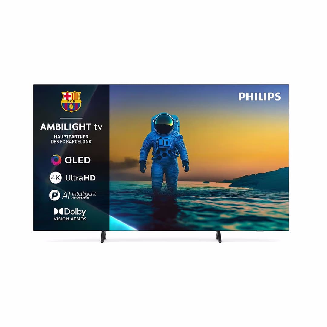 Philips 77OLED810 - 77'', 4K UHD OLED TV, Ambilight, Google TV, 2025 4K OLED TV – Fernseher – metallic