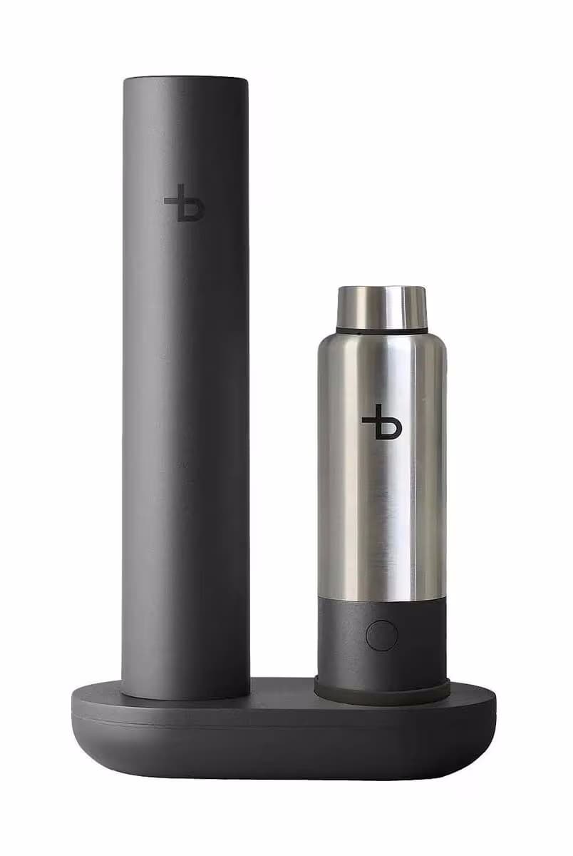 Bottleplus Spark Set Pro Steel Trinkwassersprudler – silber