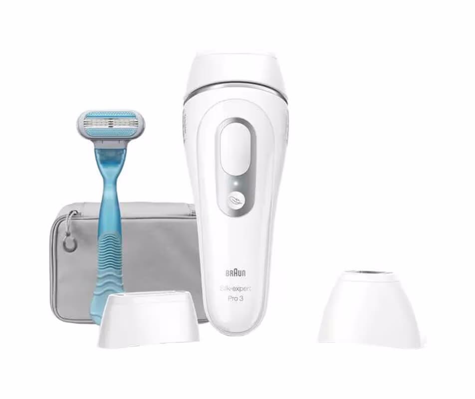 Braun Silk-expert Pro 3 PL3121 weiss/silber Haarentfernung IPL – IPL Gerät/IPL Haarentfernung