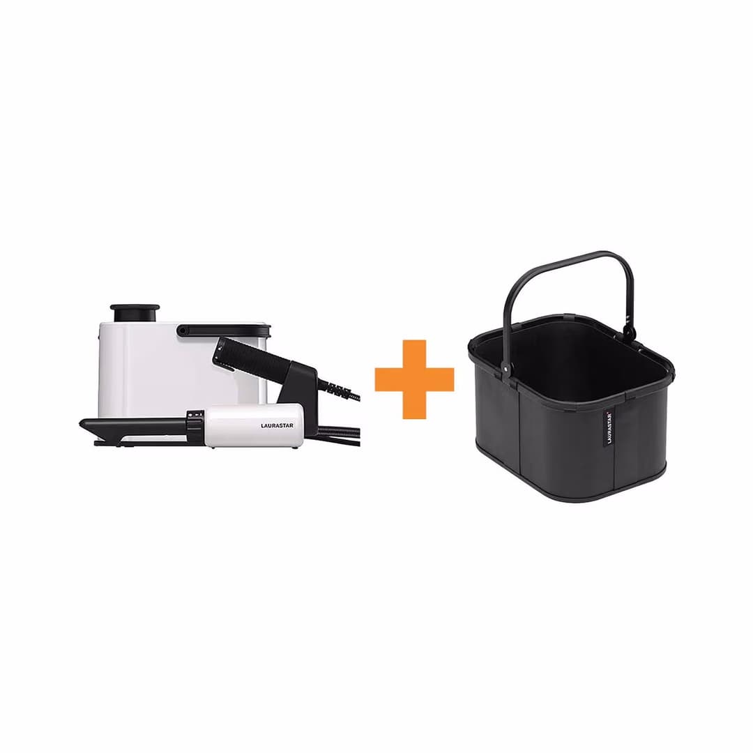 Laurastar Set Aura + Aufbewahrungskorb – Dampfreiniger
