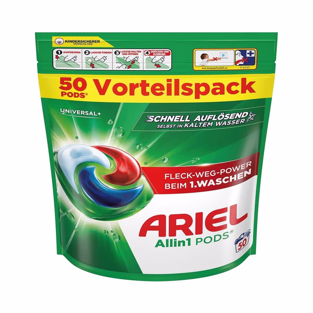 Ariel Waschmittel-Pods (3 x 50 Stück) Waschmittel Pods – Waschmittel/Duftflacon