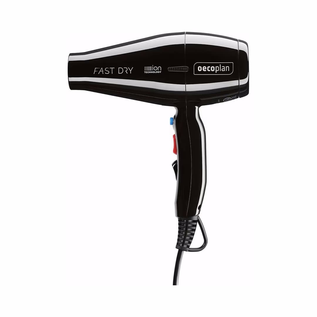 Oecoplan Fast Dry Ionic Schwarz Haartrockner – Haarföhn/Haartrockner