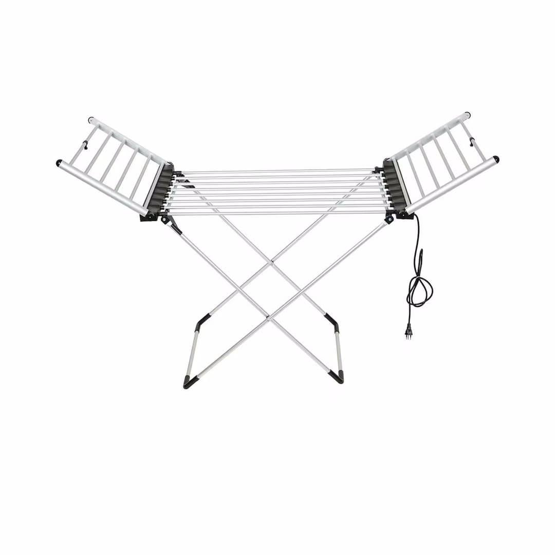 Ohmex OHM-DRY-2420 Elektrischer Wäscheständer – Wäscheständer/Wäscheleine – schwarz / weiss