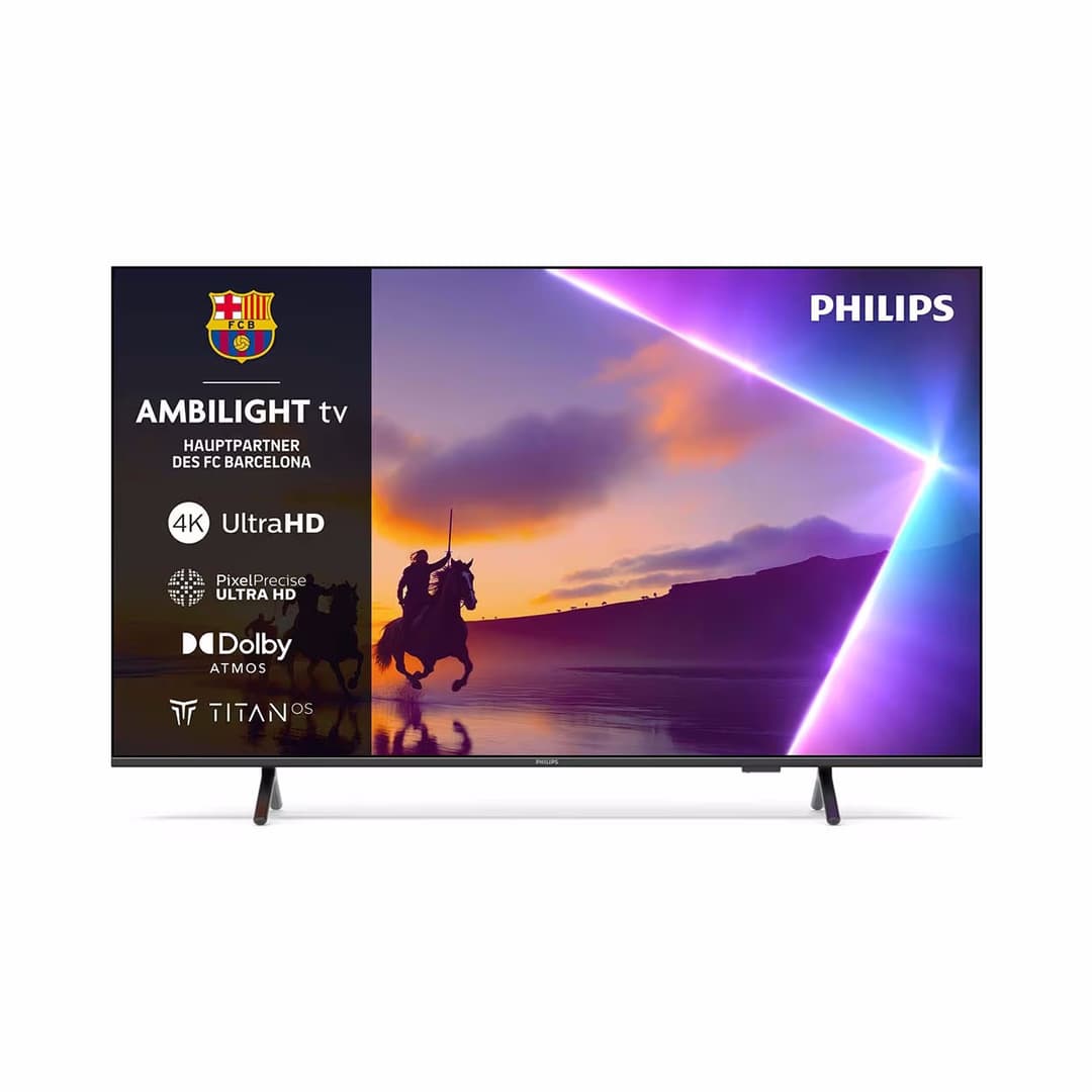 Philips 55PUS8550 - 55", 4K UHD LED TV, Titan OS, 2025 QLED – Fernseher – schwarz