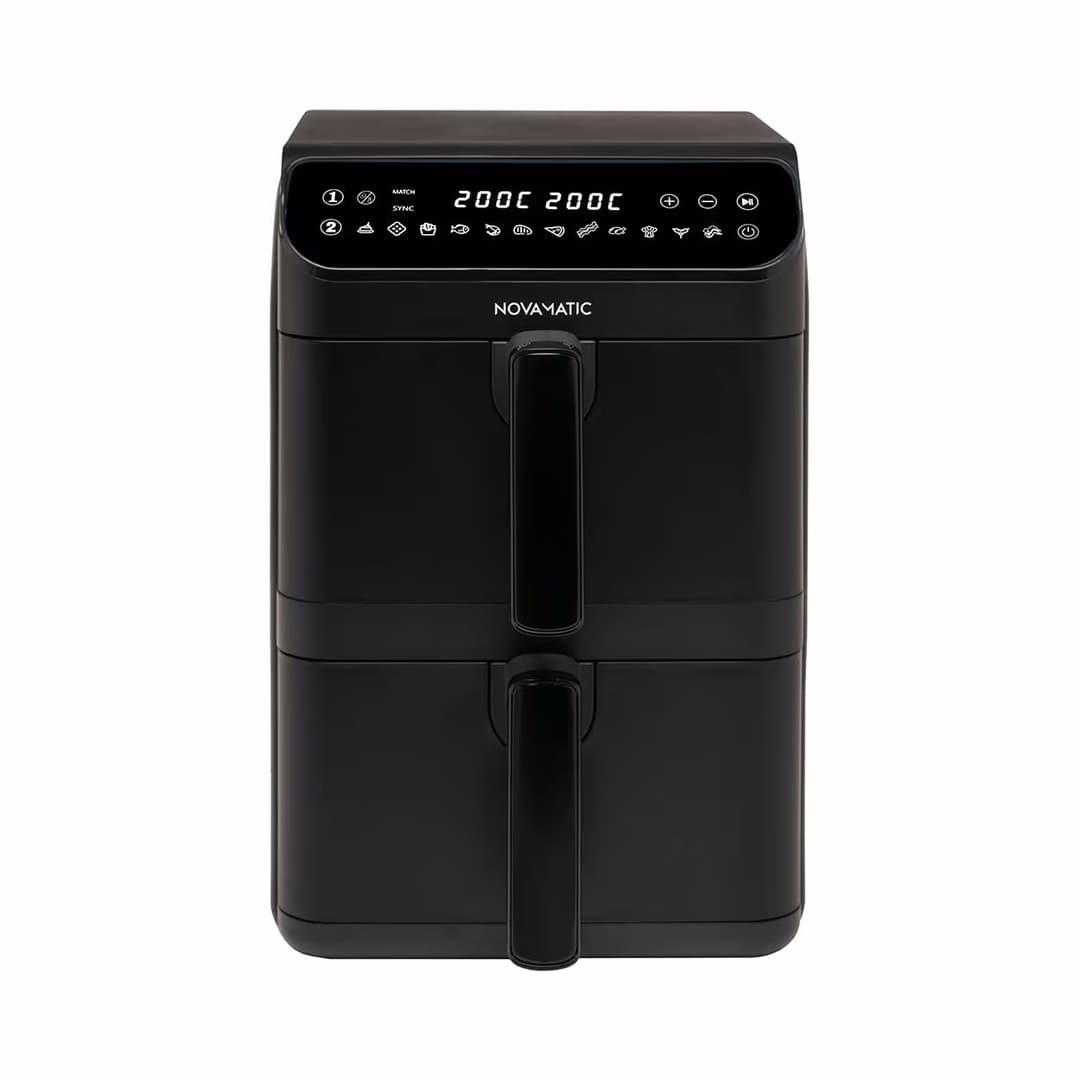 Novamatic Chef AF 1100 TwinStack Heissluftfritteuse – Airfryer - Friteuse – schwarz