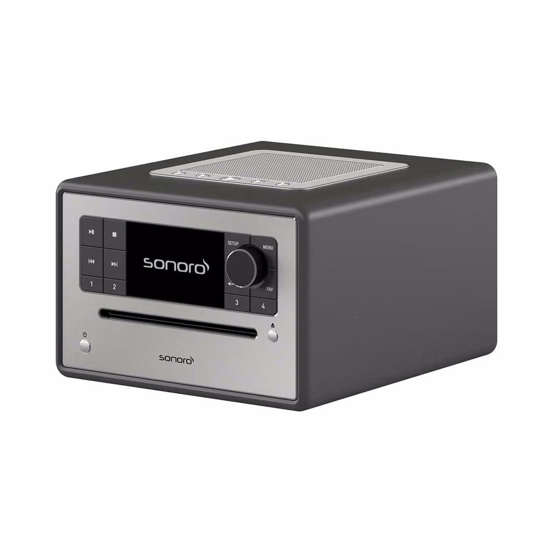 Sonoro ELITE Graphit (matt) - Silber Stereoanlage – Stereoanlage/Hifi Anlage – grafit