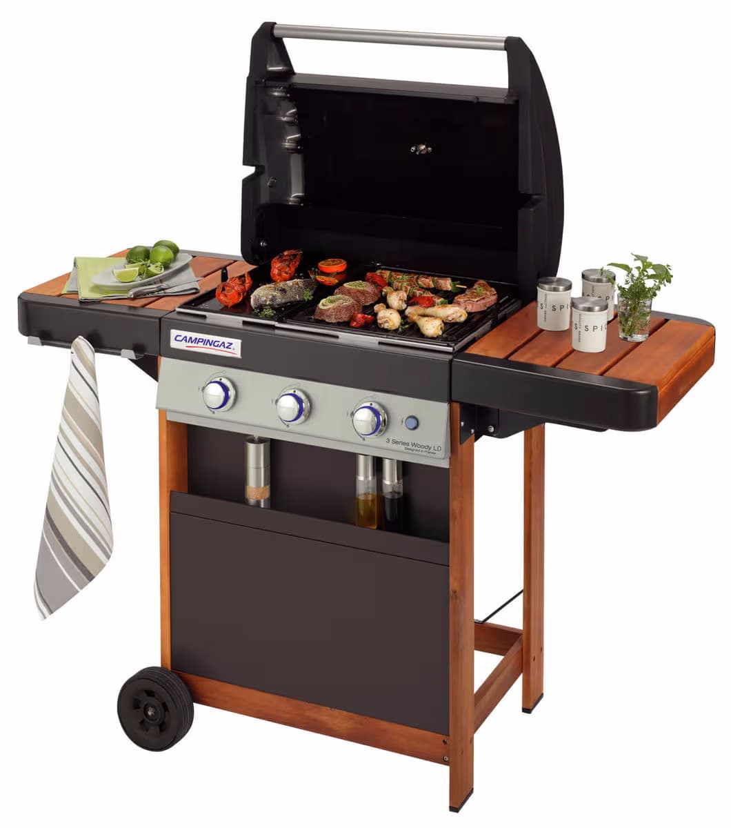 Campingaz 3 Series Woody LD Gasgrill – schwarz