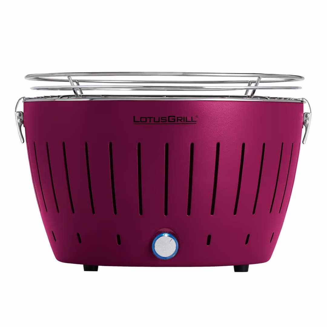 LotusGrill Original lila G340 Holzkohlegrill – Holzkohlegrill/Kohlegrill – pflaumenlila