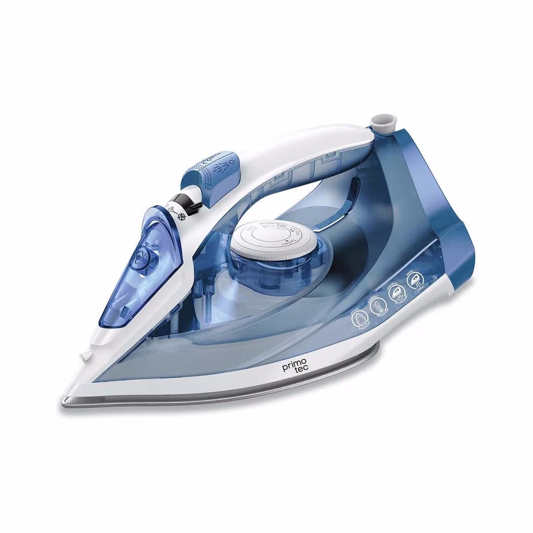 Primotec Lino Dampfbügeleisen – Bügeleisen/Dampfbügeleisen – weiss / blau