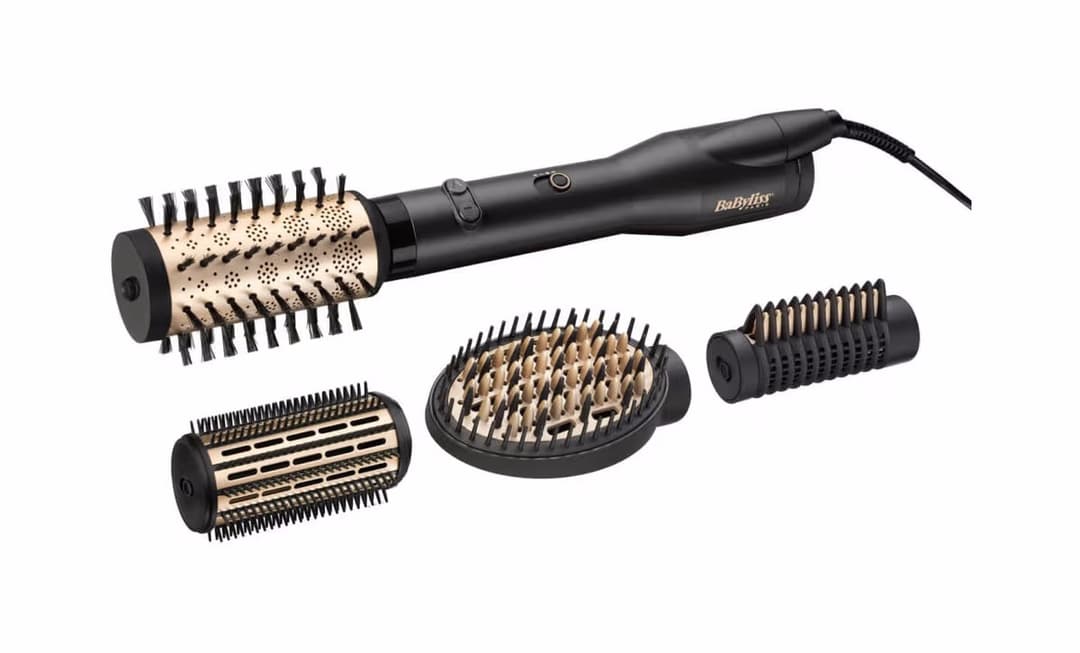 Babyliss Big Hair Dual AS970CHE Rotierende Warmluftbürste – Warmluftbürste/Föhnbürste – violett