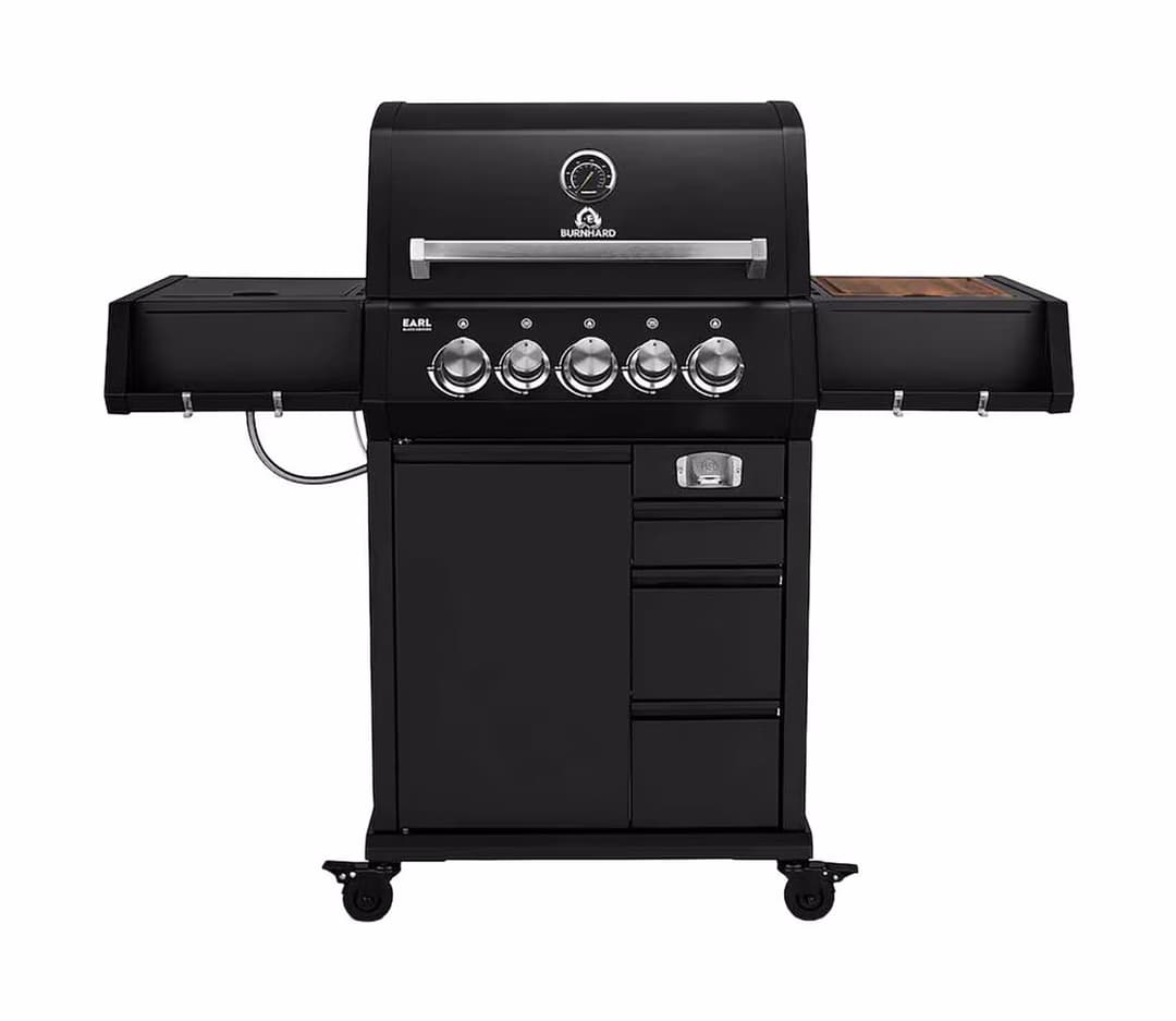 Burnhard EARL Premium Gasgrill 3-Brenner Black Edition – schwarz