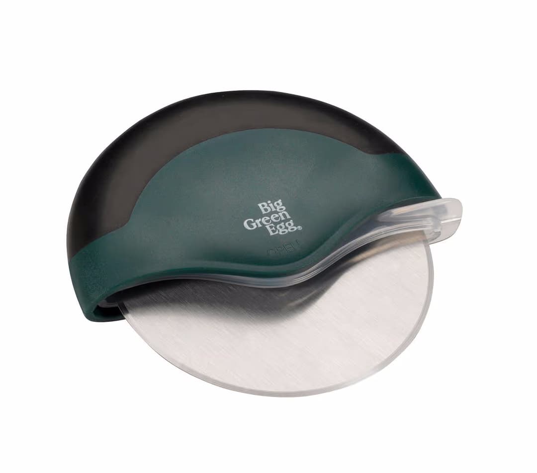 Big Green Egg 118974 Pizzaschneider – Grillzange/Grillbesteck – schwarz / grün