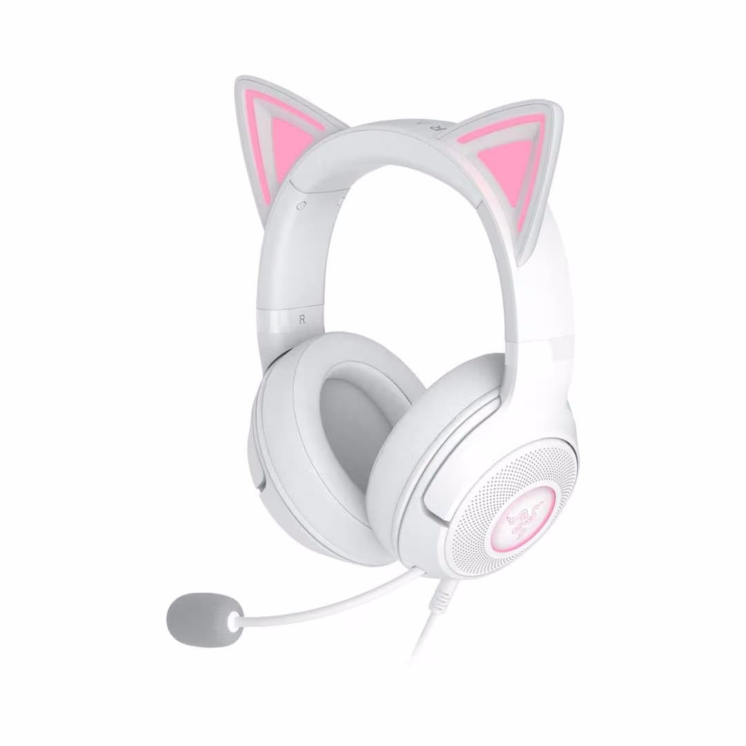 Razer Kraken Kitty V2 White Headset – Gaming Headset/Gaming Kopfhörer