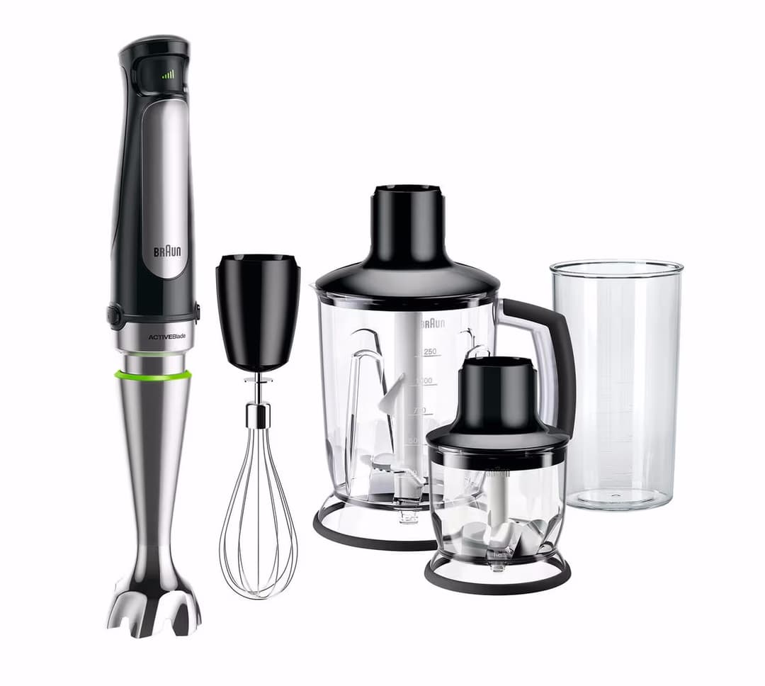 Braun MultiQuick 7 MQ 7045X Stabmixer-Set – schwarz / chrom