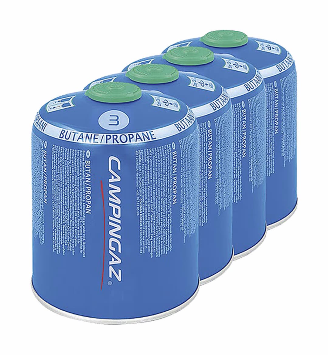 Campingaz CV470 Kartusche Multipack 4 Stück Gaskartusche – Holzkohle/Briketts/Grill Anzünder – blau