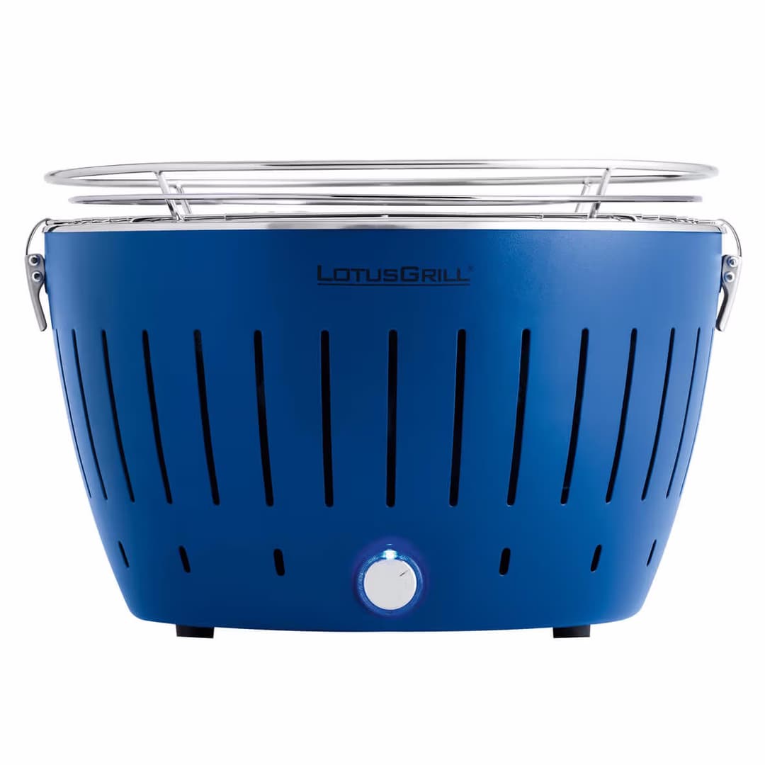 LotusGrill Original blau G340 Holzkohlegrill – Holzkohlegrill/Kohlegrill